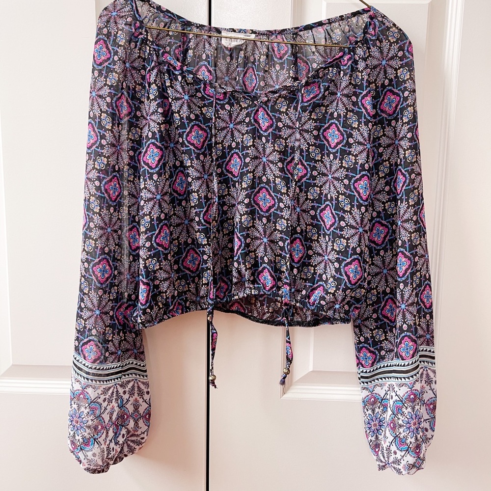 Kendall + Kylie Pacsun printed blouse
